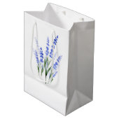 Waterverf Lavender Bouquet Medium Cadeauzakje (Voorkant Gekanteld)