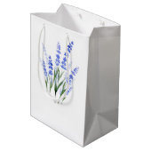 Waterverf Lavender Bouquet Medium Cadeauzakje (Achterkant Gekanteld)