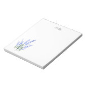 Waterverf Lavender Bouquet Notitieblok (Linkerzijde)