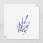 Waterverf Lavender Bouquet Notitiekaartje (Voorkant / Achterkant)