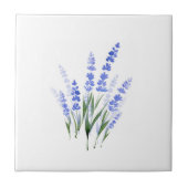 Waterverf Lavender Bouquet Tegeltje (Voorkant)