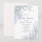 Waterverf Lavender Bridal Shower Kaart