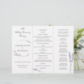 Waterverf lavender bruiloft (Staand voorkant)