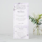 waterverf lavender bruiloft nodigt w rsvp uit kaart (Staand voorkant)
