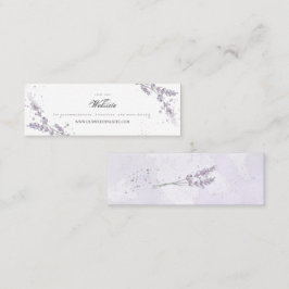 Waterverf lavender bruiloft website bijlage kaart mini visitekaartje