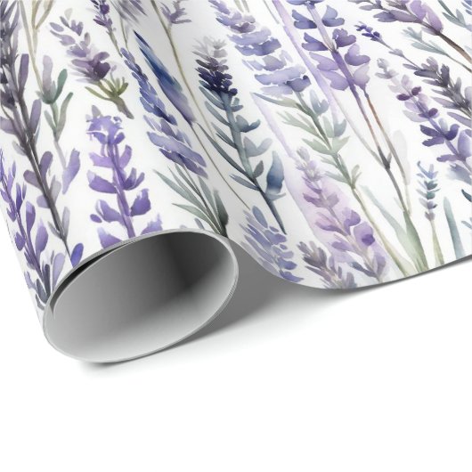 Waterverf Lavender Cadeaupapier (Rol Hoek)