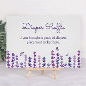 Waterverf lavender en Butterfly Poster