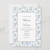 Waterverf lavender en Eucalyptus Patroon Kaart (Voorkant)