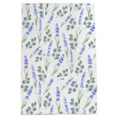 Waterverf lavender en Eucalyptus Patroon Medium Cadeauzakje (Achterkant)