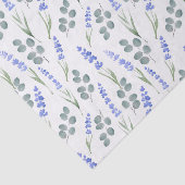 Waterverf lavender en Eucalyptus Patroon Tissuepapier (Detail)