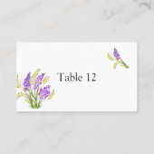 Waterverf Lavender en Green Florals Plaatskaartje (Achterkant)