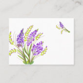 Waterverf Lavender en Green Florals Plaatskaartje (Achterkant)
