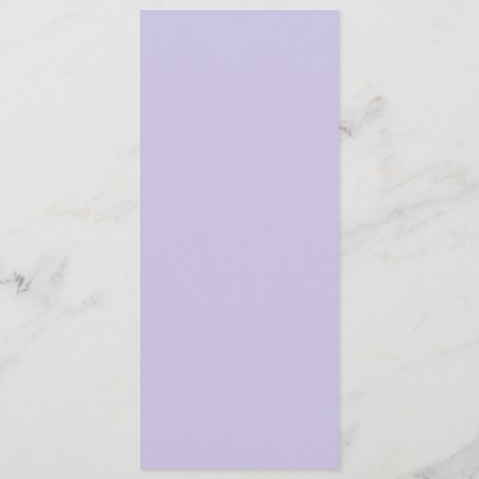 Waterverf Lavender Floral Bouquet Spring Wedding Menu (Achterkant)