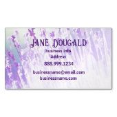 Waterverf Lavender Floral Classic Writer Magnetisch Visitekaartje (Voorkant)