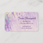 Waterverf Lavender Floral Classic Writer Visitekaartje (Voorkant)