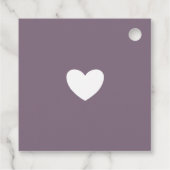 Waterverf Lavender Floral Love & Bedankt Wedding Bedankjes Labels (Achterkant)