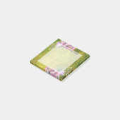Waterverf Lavender Floral over Olive Green Post-it® Notes (Schuin)