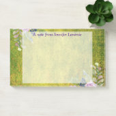 Waterverf Lavender Floral over Olive Green Post-it® Notes (Kantoor)