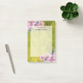Waterverf Lavender Floral over Olive Green Post-it® Notes (Kantoor)