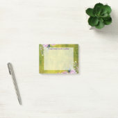 Waterverf Lavender Floral over Olive Green Post-it® Notes (Kantoor)