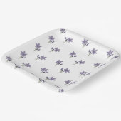 Waterverf Lavender Floral Papieren Bordje (Gebogen)