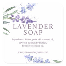 Waterverf Lavender Floral Soap