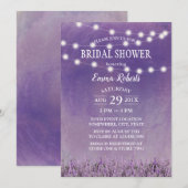 Waterverf Lavender Floral Vrijgezellenfeest Kaart (Voorkant / Achterkant)