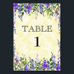 Waterverf Lavender Floral Yellow Place Card Kaart<br><div class="desc">Waterverf lavender floral op gele receptieplaatjes. Alle tekststijl,  kleuren en grootten kunnen perfect op uw behoeften worden afgestemd. Ik zou graag met je samenwerken als je een van de andere geweldige trouwproducten van Zazzle nodig hebt die aangepast zijn aan de wedstrijd. E-mail me op momentstotreasuregreetings@gmail.com</div>