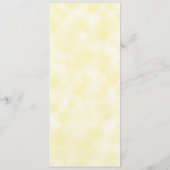 Waterverf Lavender Floral Yellow Wedding Menu (Achterkant)