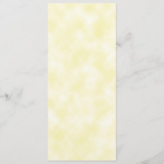 Waterverf Lavender Floral Yellow Wedding Menu (Achterkant)