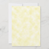 Waterverf Lavender Floral YellowWedding Rehearsal Kaart (Achterkant)