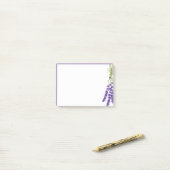 Waterverf Lavender Flower Garden Floral Bouquet Post-it® Notes (Op bureau)