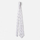 Waterverf lavender Flowers and Leaves Stropdas (Achterkant)