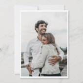 Waterverf Lavender Flowers Field Weddenfoto Save The Date (Achterkant)