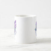 Waterverf Lavender Flowers in Teacup Personalized Koffiemok (Center)