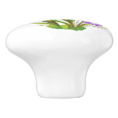 Waterverf Lavender Flowers Keramische Knop (Zijkant)