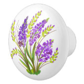 Waterverf Lavender Flowers Keramische Knop (Rechts)