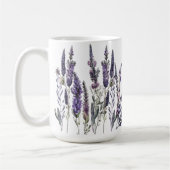 Waterverf Lavender Flowers Koffiemok (Links)