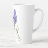 Waterverf Lavender Flowers Latte Mok (Rechts)