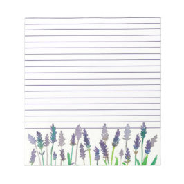 Waterverf lavender Flowers Lined Notitieblok