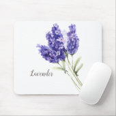 Waterverf Lavender Flowers Muismat (Met muis)