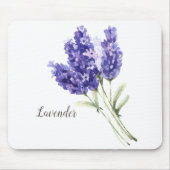 Waterverf Lavender Flowers Muismat (Voorkant)