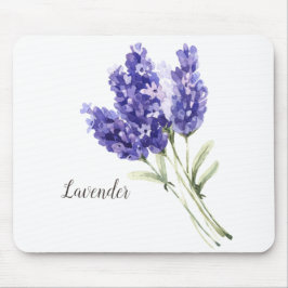 Waterverf Lavender Flowers Muismat