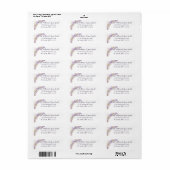 Waterverf Lavender Flowers Return Address Labels (Full Sheet)