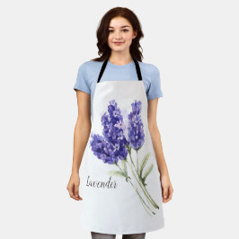 Waterverf Lavender Flowers Schort