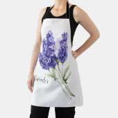 Waterverf Lavender Flowers Schort (Insitu)