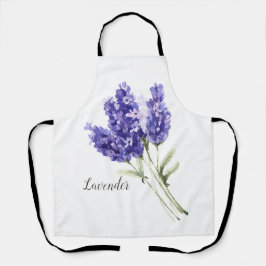  Waterverf Lavender Flowers Schort