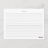 Waterverf Lavender Flowers Spring Recipe Kaart (Achterkant)