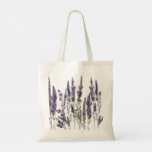 Waterverf Lavender Flowers Tote Bag (Achterkant)