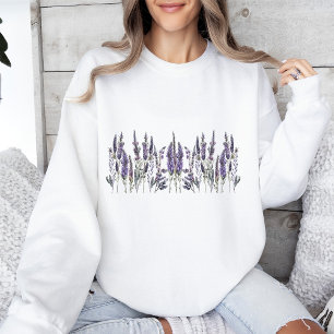 Waterverf Lavender Flowers Trui